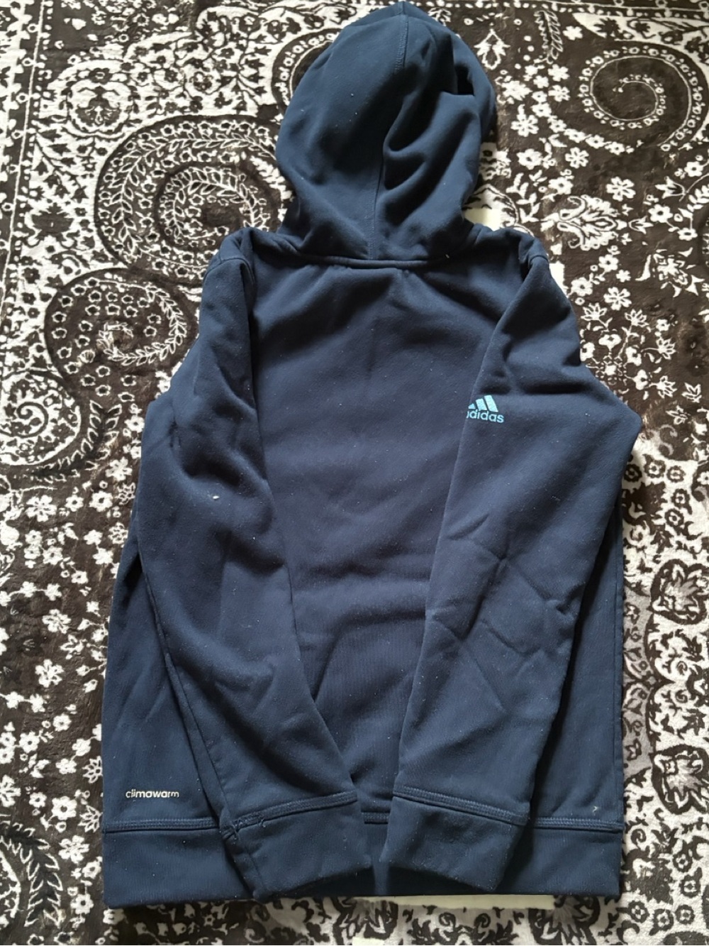 adidas Navy NYCFC Hooded Sweatshirt Size Kids Medium 10/12 - Picture 4 of 4